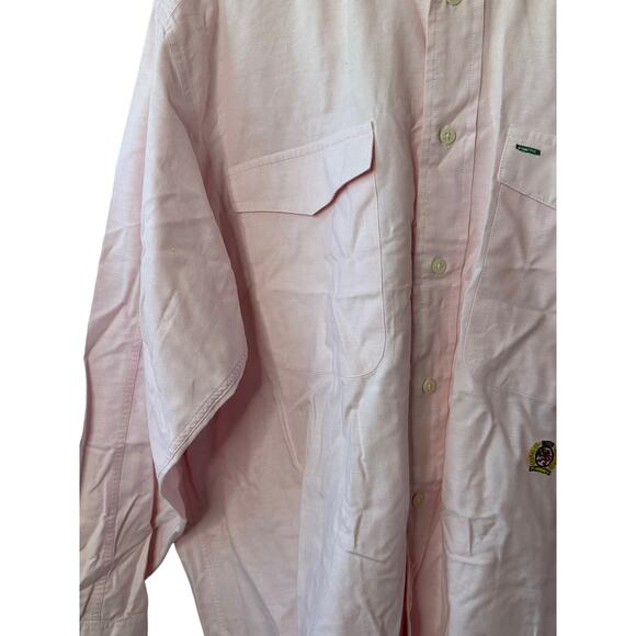 Tommy Hilfiger Pink Long Sleeve Button Up Shirt Men's Medium - Picture 8 of 9